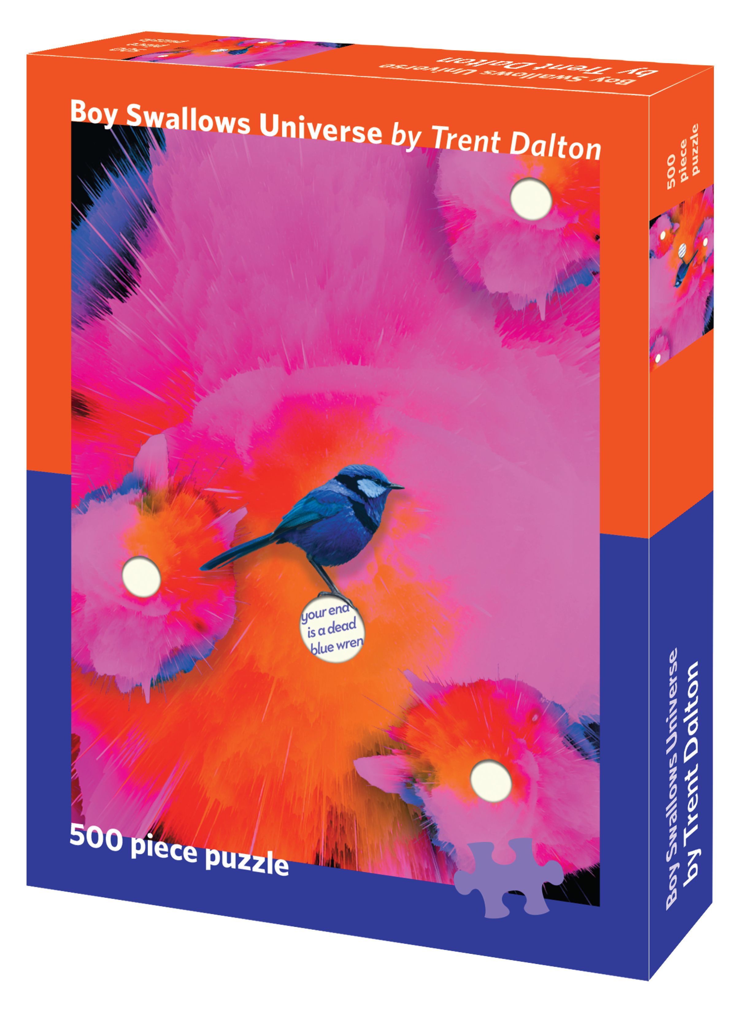 Boy Swallows Universe Puzzle: A 500-piece puzzle featuring the gorgeous cover of Trent Dalton's iconic book